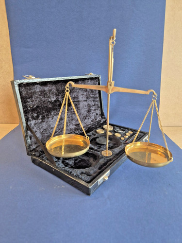Alte transportable goldwaage - transportable,