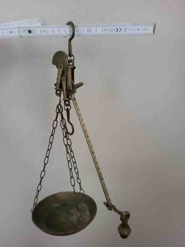 Krämerwaage mit messingschale - mit,