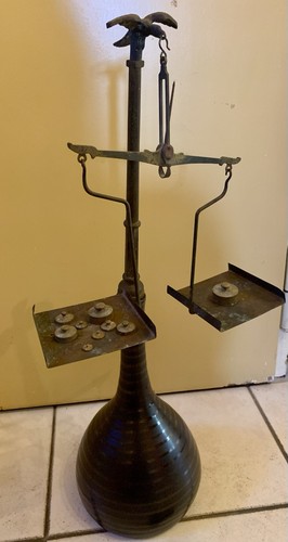 Antike balkenwaage mechanische - balkenwaage,